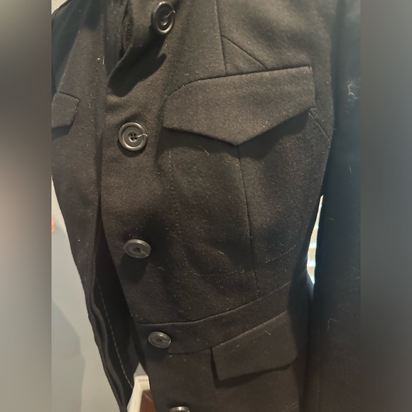 Beautiful Wool Banana Republic Blazer! Black! Size 4 - Picture 4 of 6